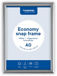 Europel cadre porte-affiche Economy, 25 mm, ft A0, argent