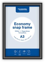 Europel cadre porte-affiche Economy, 25 mm, ft A3, noir