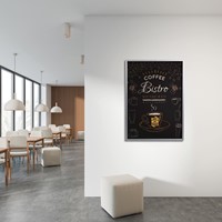 Europel cadre porte-affiche Economy, 25 mm, ft B2, argent-2