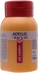 Talens Art Creation peinture acrylique flacon de 750 ml, jaune azo foncé