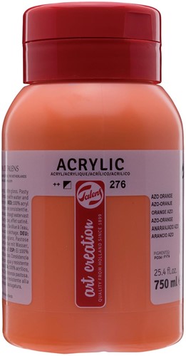 Talens Art Creation peinture acrylique flacon de 750 ml, orange azo