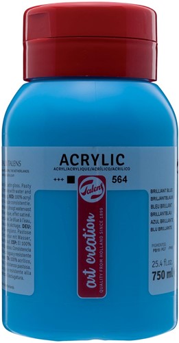 Talens Art Creation peinture acrylique flacon de 750 ml, bleu brillant