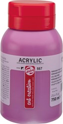 Talens Art Creation peinture acrylique flacon de 750 ml, violet rougeâtre permanent