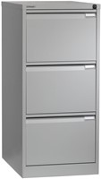 Bisley classeur dossiers, ft 101,6 x 47 x 62,2 mm (h x l x p), 3 tiroirs, gris-2