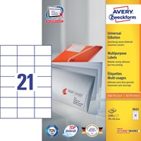 Avery Zweckform 3652, étiquettes universelles, Ultragrip, blanc, 100 feuilles, 70 x 42,3 mm-3