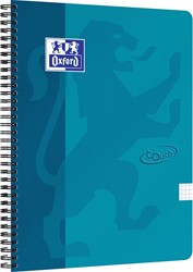 Oxford School Touch bloc spirale, ft A4, 140 pages, quadrillé 5 mm, bleu (aqua)