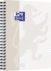 Oxford School Touch bloc spirale, ft A5, 140 pages, ligné, gris