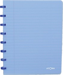 Atoma Trendy cahier, ft A5, 144 pages, quadrillé 5 mm, transparant blauw