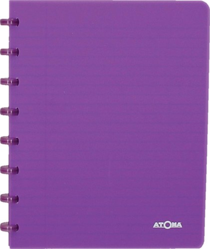 Atoma Trendy cahier, ft A5, 144 pages, quadrillé 5 mm, transparant paars