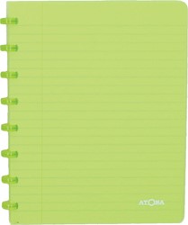 Atoma Trendy cahier, ft A5, 144 pages, commercieel quadrillé, transparant groen