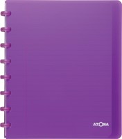 Atoma Trendy cahier, ft A5+, 120 pages, ligné, met 6 tabbladen, in couleurs assorties-3