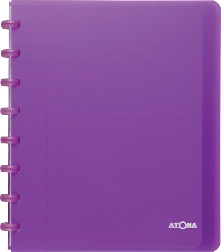 Atoma Trendy cahier, ft A5+, 120 pages, ligné, met 6 tabbladen, in couleurs assorties-3