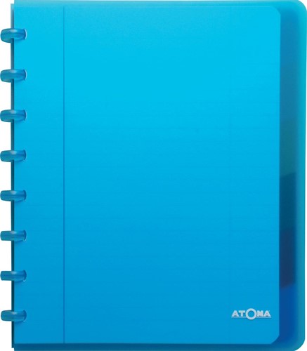Atoma Trendy cahier, ft A5+, 120 pages, ligné, met 6 tabbladen, in couleurs assorties-1