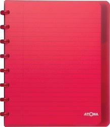 Atoma Trendy cahier, ft A5+, 120 pages, ligné, met 6 tabbladen, in couleurs assorties