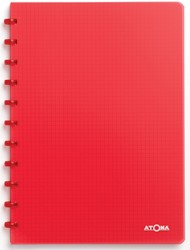 Atoma Trendy cahier, ft A4, 144 pages, quadrillé 5 mm, transparant rood