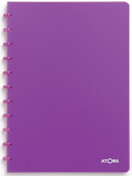 Atoma Trendy cahier, ft A4, 144 pages, quadrillé 5 mm, transparant paars