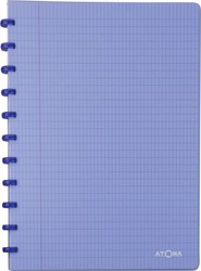 Atoma Trendy cahier, ft A4, 144 pages, commercieel quadrillé, transparant blauw