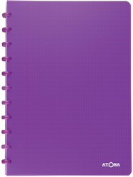 Atoma Trendy cahier, ft A4, 144 pages, commercieel quadrillé, transparant paars