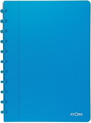 Atoma Trendy cahier, ft A4, 144 pages, commercieel quadrillé, transparant turkoois