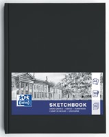 Oxford "Sketchbook" carnet de dessin, 96 feuilles, 100 g/m², ft A4, noir