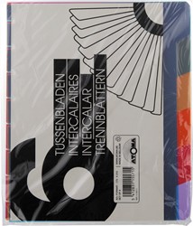 Atoma intercalaires, pour cahiers A5+, en PP, jeu de 6 pièces, couleurs assorties