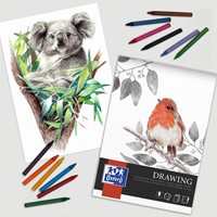 Oxford bloc de dessin A4, 40f, 160 g/m²-2