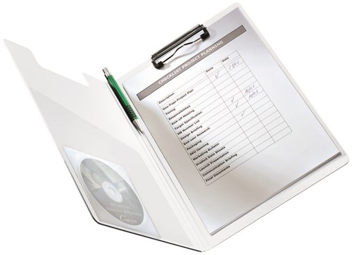 Leitz WOW plaque à pince avec couverture, ft A4, rose-2