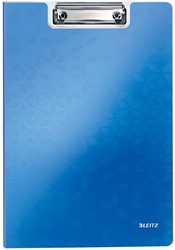 Leitz WOW plaque à pince avec couverture, ft A4, bleu