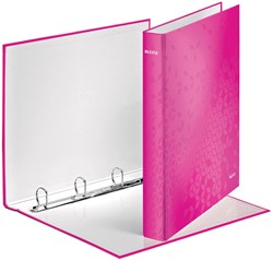 Leitz WOW classeur à anneaux, 4 anneaux, rose