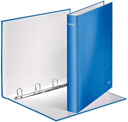 Leitz WOW classeur à anneaux, 4 anneaux, bleu