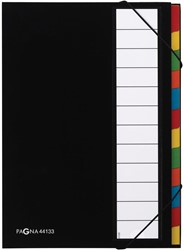 Pagna trieur pour ft A4, 12 compartiments, noir