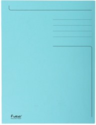 Exacompta chemise de classement Foldyne ft 24 x 32 cm (pour ft A4), bleu clair, paquet de 50 pièces