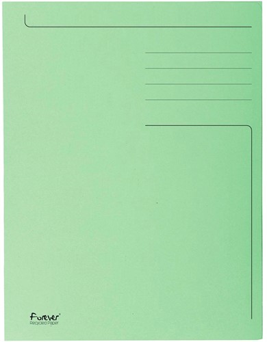 Exacompta chemise de classement Foldyne ft 24 x 32 cm (pour ft A4), vert clair, paquet de 50 pièces