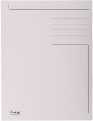 Exacompta chemise de classement Foldyne ft 24 x 35 cm (pour ft folio), gris clair, paquet de 50 pièces