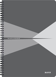 Leitz Office carnet de notes, ft A4, couverture en PP, ligné, gris