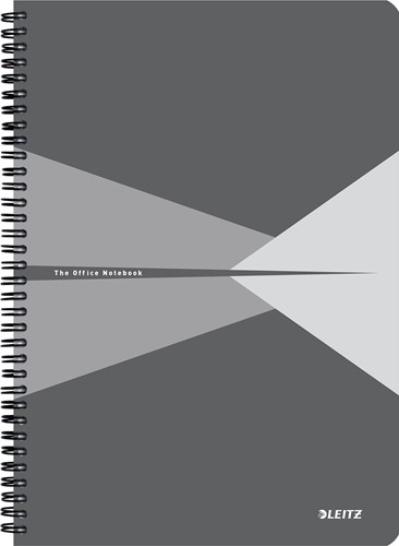 Leitz Office carnet de notes, ft A4, couverture en PP, ligné, gris