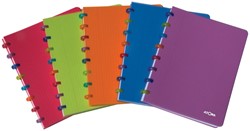 Atoma Tutti Frutti cahier, ft A4, 144 pages, quadrillé 5 mm, couleurs assorties