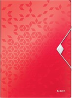 Leitz WOW chemise à élastiques et rabats, ft A4, rouge