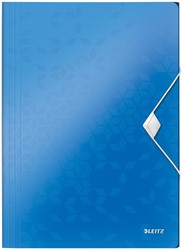 Leitz WOW chemise à élastiques et rabats, bleu A4