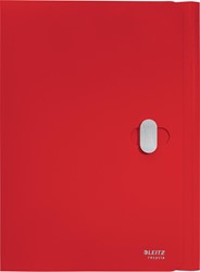 Leitz Recycle chemise à rabats, en PP, ft A4, rouge