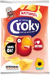 Croky chips naturel, sachet de 100 g