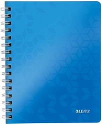 Leitz WOW cahier, ft A5, quadrillé 5 mm, bleu