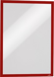 Durable Duraframe cadre magnétique, ft A4, rouge, paquet de 5 pièces