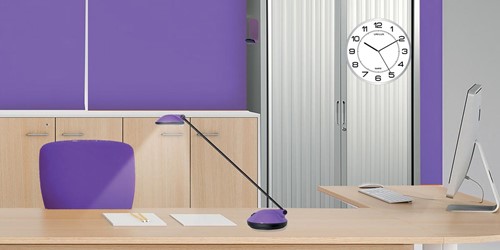 Unilux Magnet horloge murale, magnetisch, diamètre 30,5 cm, gris-blanc-2