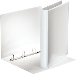 Esselte classeur à anneaux personnalisable, dos de 4,4 cm, 4 anneaux en D de 25 mm, blanc