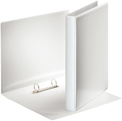 Esselte classeur à anneaux personnalisable, dos de 3,8 cm, 2 anneaux en O de 25 mm, blanc