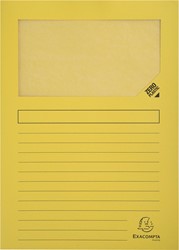 Exacompta pochette coin à fenêtre Forever, paquet de 100 pièces, jaune