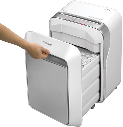 Fellowes Microshred destructeur de documents LX211, blanc-4