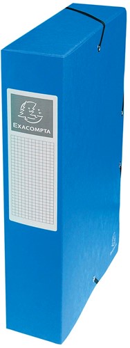 Exacompta boîte de classement Exabox bleu, dos de 6 cm