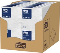Tork serviettes Ft 30 x 30 cm, 1 pli, blanc, paquet de 100 pièces-2